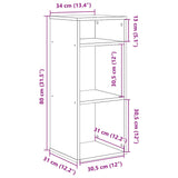 Book Cabinet Engineered Wood