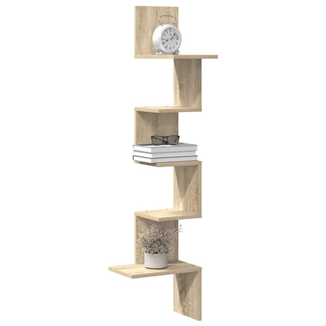 Wall Corner Shelf Engineered Wood