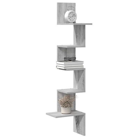 Wall Corner Shelf Engineered Wood