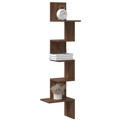 Wall Corner Shelf Engineered Wood