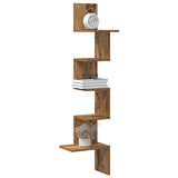 Wall Corner Shelf Engineered Wood