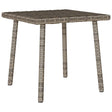 Garden Coffee Table Rectangular Poly Rattan