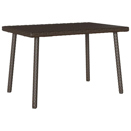 Garden Coffee Table Rectangular Poly Rattan