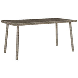 Garden Coffee Table Rectangular Poly Rattan
