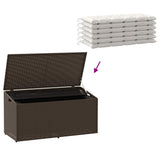 Garden Storage Box Poly Rattan