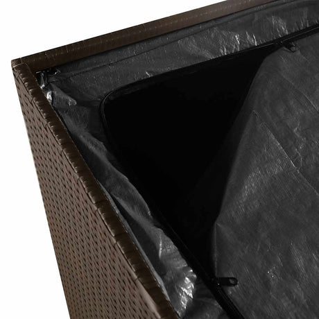 Garden Storage Box Poly Rattan