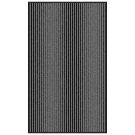 Doormat Stripe Black And Grey