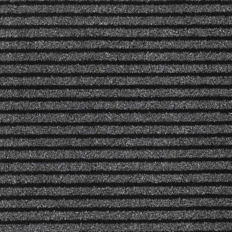 Doormat Stripe Black And Grey