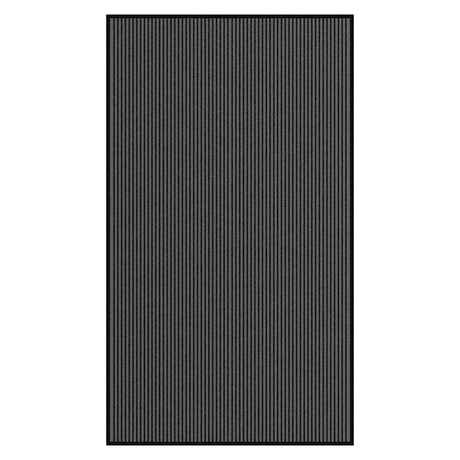 Doormat Stripe Black And Grey