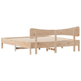 Bed Frame Without Mattress Solid Wood Pine