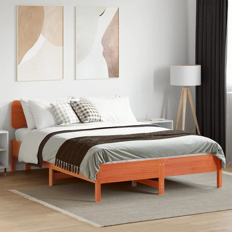 Bed Frame Without Mattress Solid Wood Pine