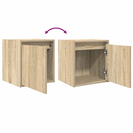 Wall-Mounted Bedside Cabinet 38X34X40 Cm
