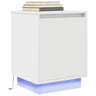 Bedside Cabinets With Led Lights 2 Pcs 38X34X50 Cm