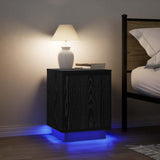 Bedside Cabinets With Led Lights 2 Pcs 38X34X50 Cm