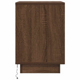 Bedside Cabinets With Led Lights 2 Pcs 38X34X50 Cm