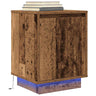 Bedside Cabinets With Led Lights 2 Pcs 38X34X50 Cm