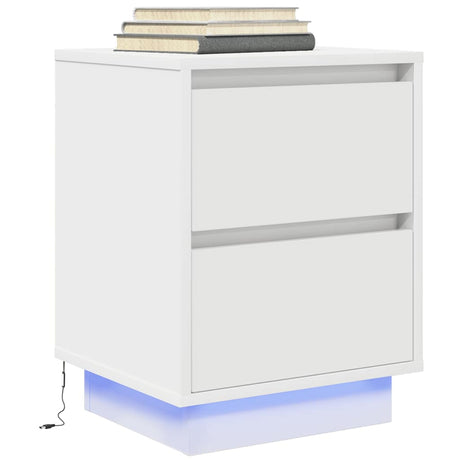 Bedside Cabinet With Led Lights  38X34X