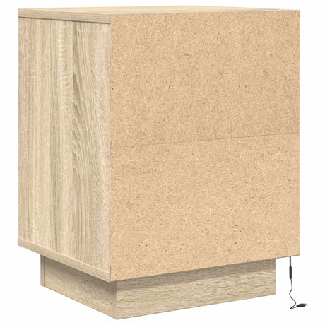 Bedside Cabinet With Led Lights  38X34X