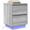 Bedside Cabinet With Led Lights  38X34X