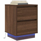 Bedside Cabinet With Led Lights  38X34X