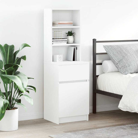 Bedside Cabinet 39X35X125 Cm Engineered Wood