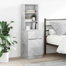Bedside Cabinet 39X35X125 Cm Engineered Wood