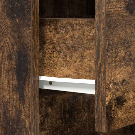 Bedside Cabinet 39X35X125 Cm Engineered Wood