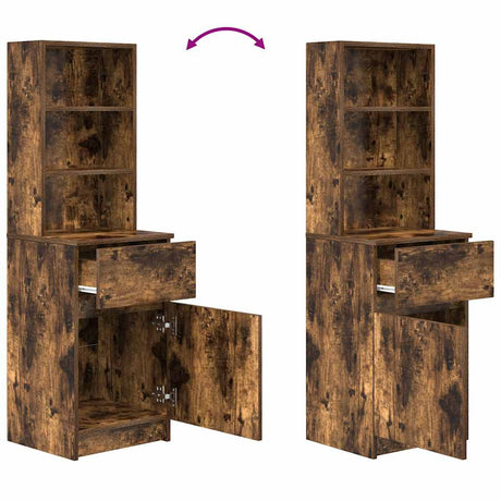 Bedside Cabinet 39X35X125 Cm Engineered Wood