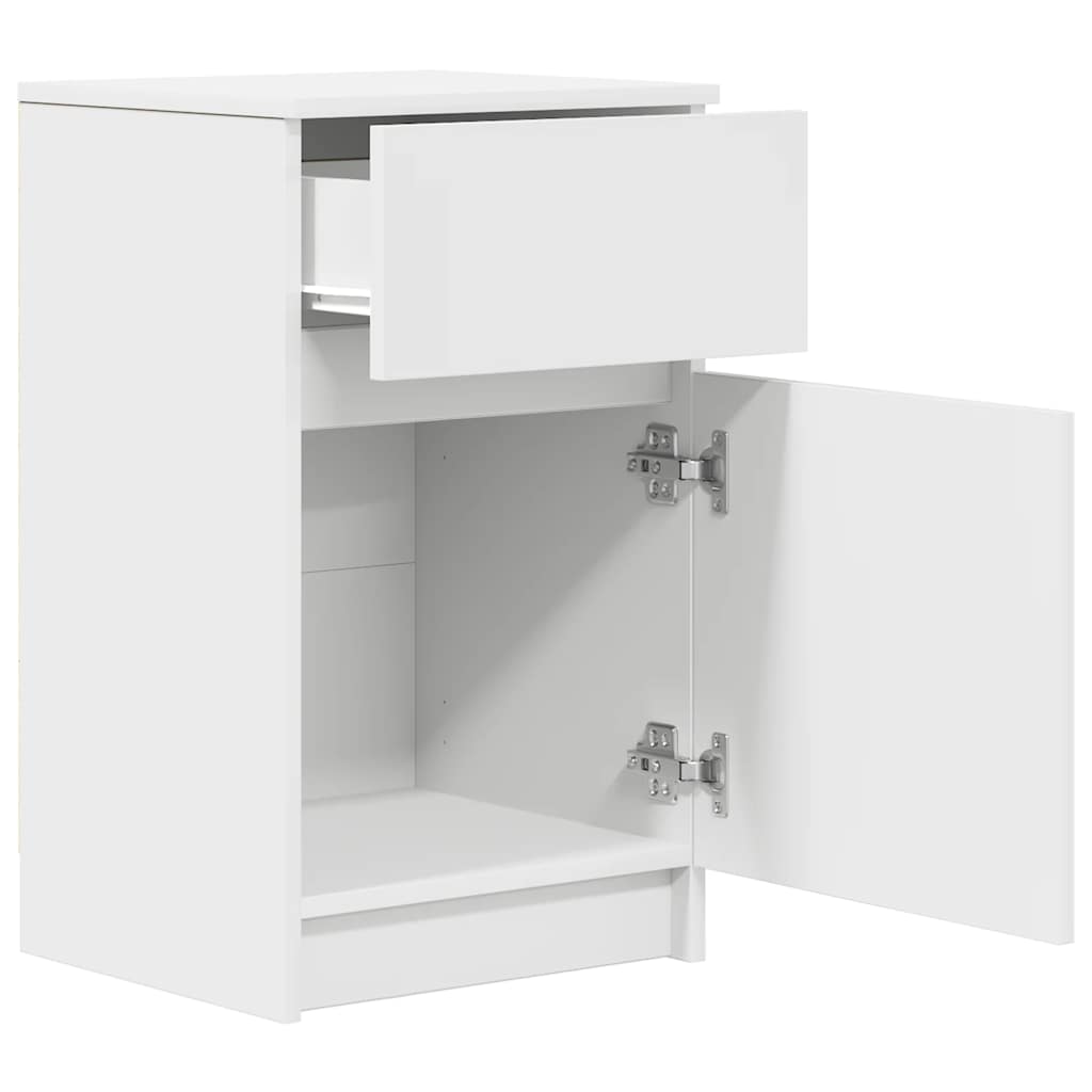 Bedside Cabinet 39X35X65 Cm Engineered Wood