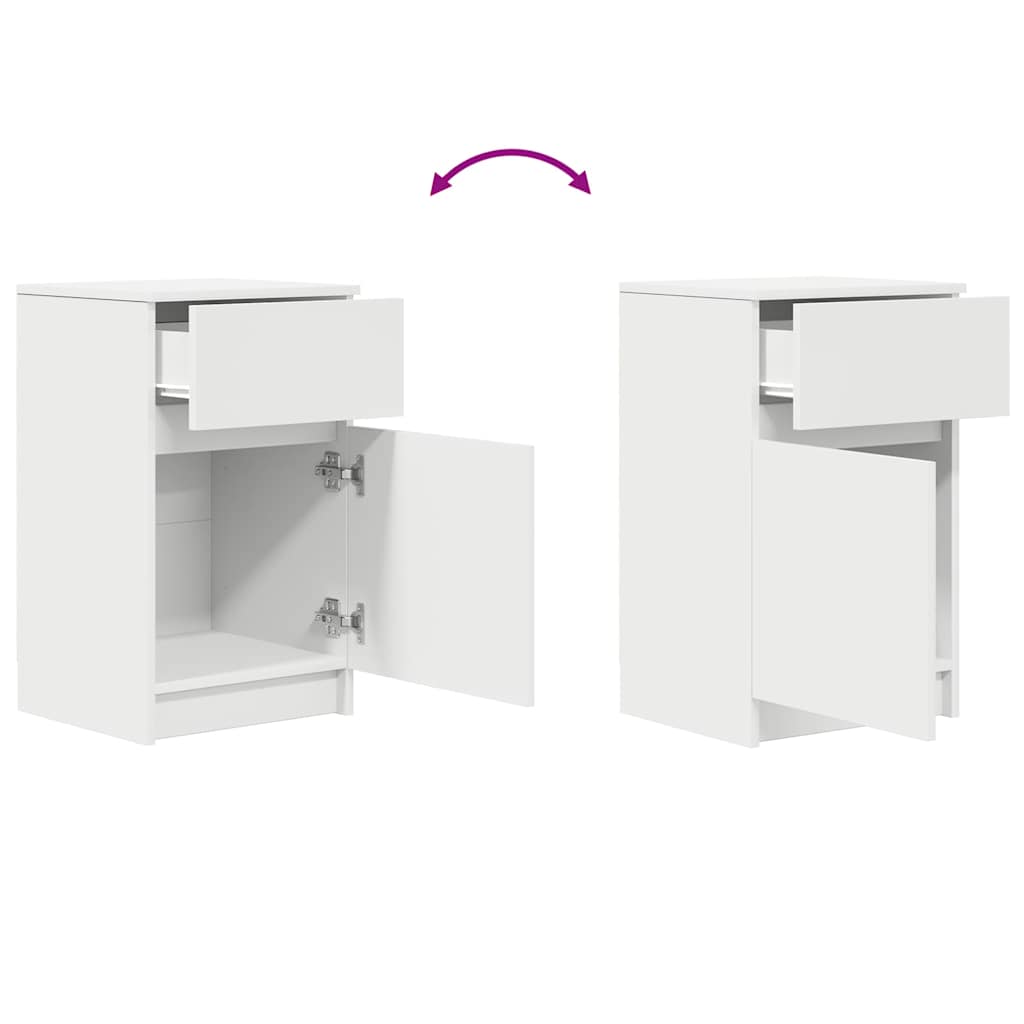 Bedside Cabinet 39X35X65 Cm Engineered Wood