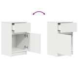 Bedside Cabinet 39X35X65 Cm Engineered Wood
