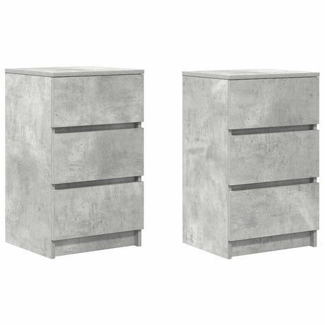 Bedside Cabinets With 3 Drawers 2 Pcs 39X35X65 Cm