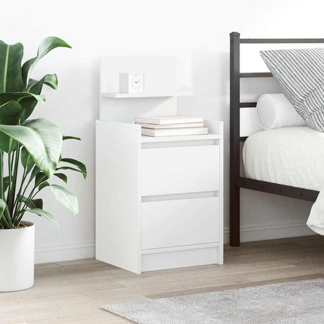 Bedside Cabinets With 2 Drawers 2 Pcs 38X34X80 Cm