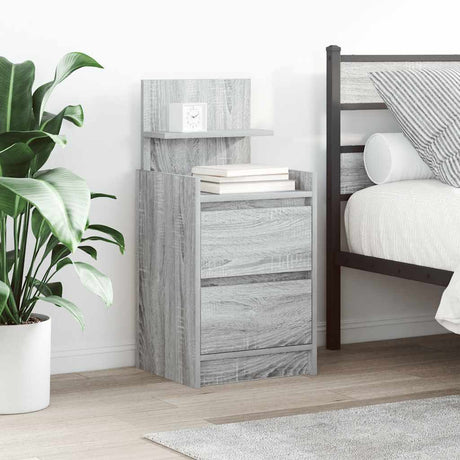 Bedside Cabinets With 2 Drawers 2 Pcs 38X34X80 Cm