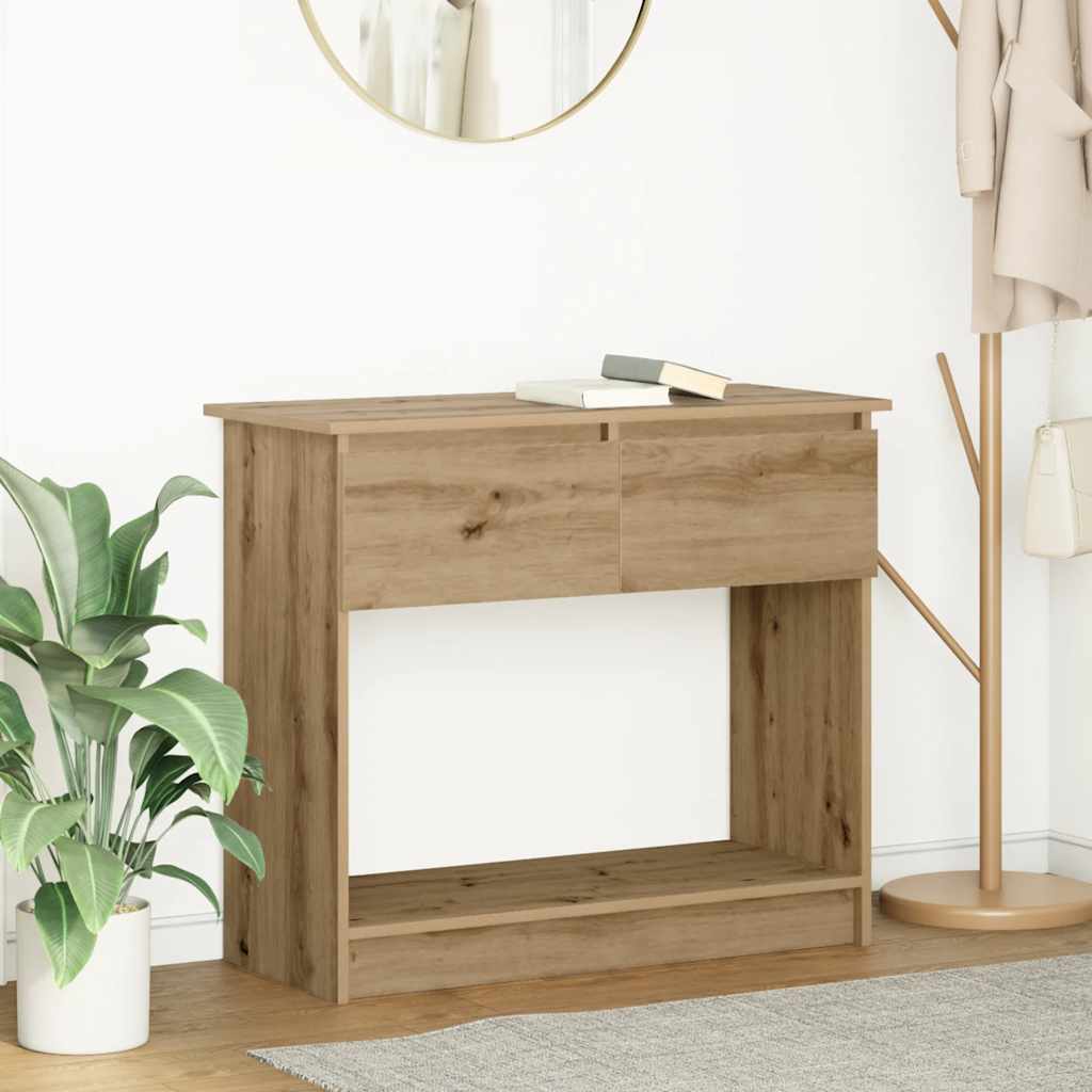 Console Table with Drawers Artisan Oak 85.5x38.5x74.5 cm