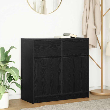 Sideboard With Drawer 80X34X76 Cm Engineered Wood