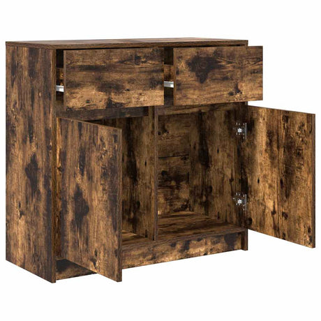 Sideboard With Drawer 80X34X76 Cm Engineered Wood