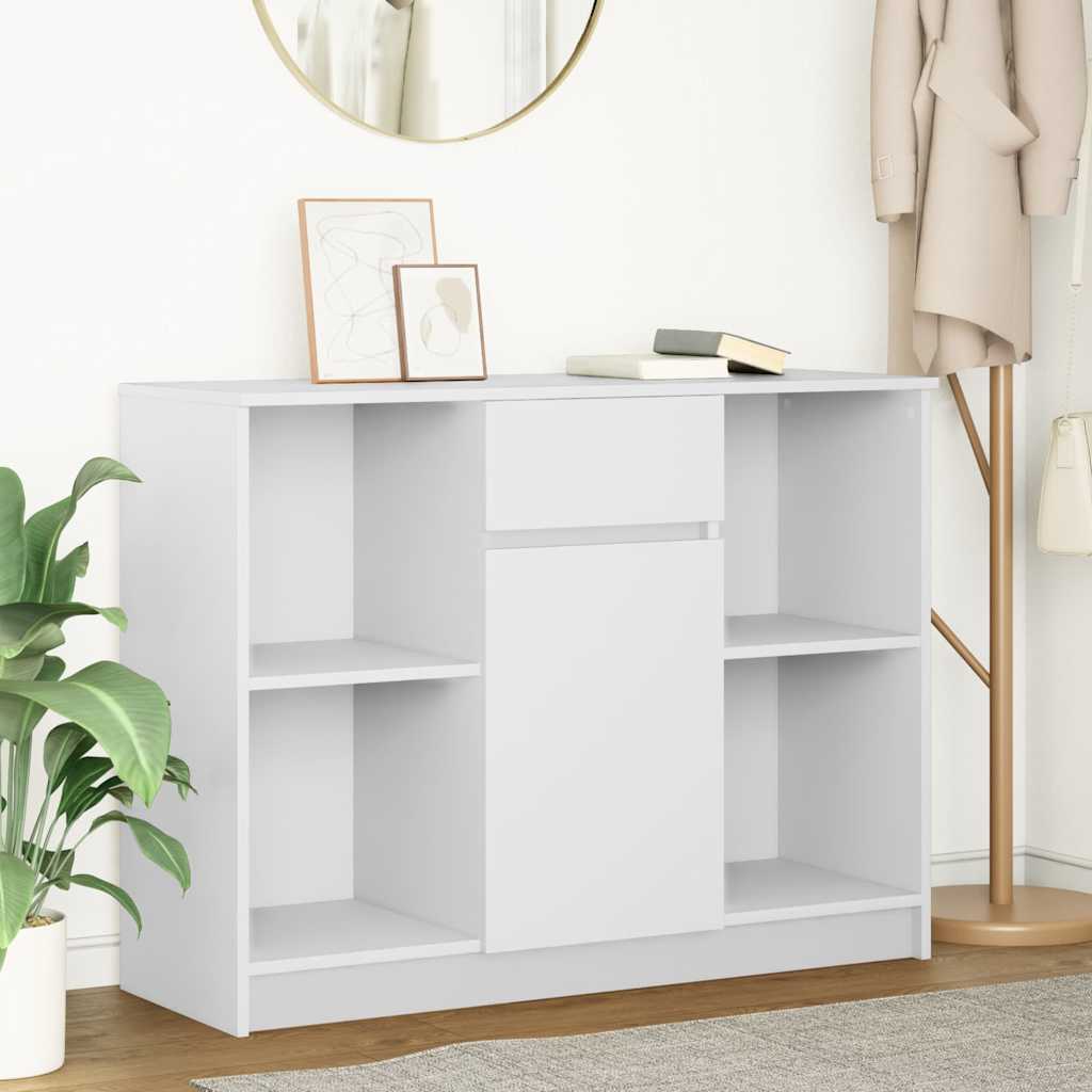 Sideboard With Drawer 101X35X76 Cm Engineered Wood
