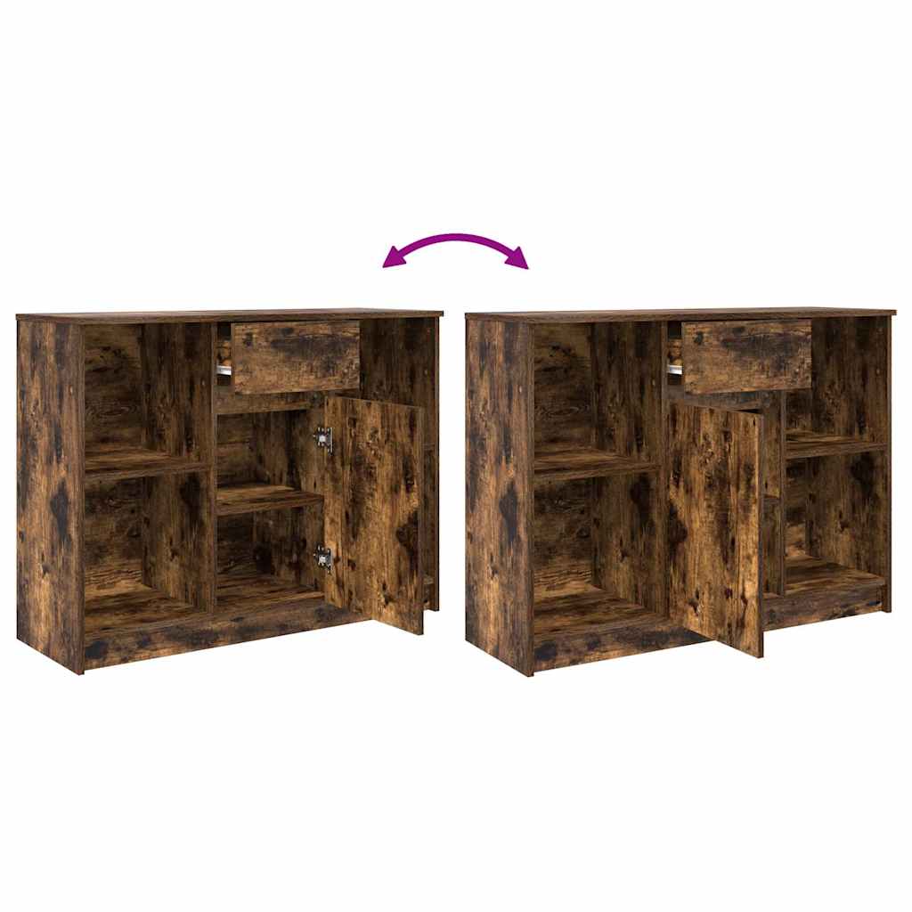 Sideboard With Drawer 101X35X76 Cm Engineered Wood