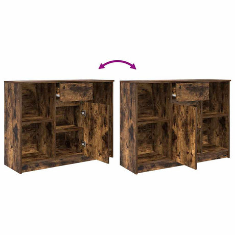 Sideboard With Drawer 101X35X76 Cm Engineered Wood