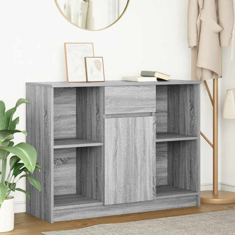 Sideboard With Drawer 101X35X76 Cm Engineered Wood
