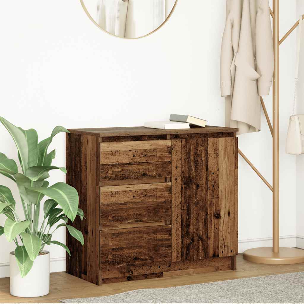 Sideboard With Drawer 71X35X65 Cm Engineered Wood