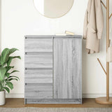 Sideboard With Drawers 71X35X84 Cm Engineered Wood