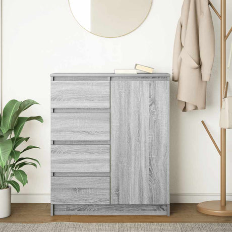 Sideboard With Drawers 71X35X84 Cm Engineered Wood
