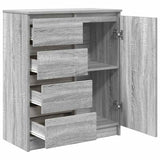Sideboard With Drawers 71X35X84 Cm Engineered Wood