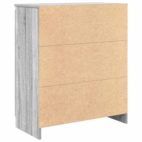 Sideboard With Drawers 71X35X84 Cm Engineered Wood