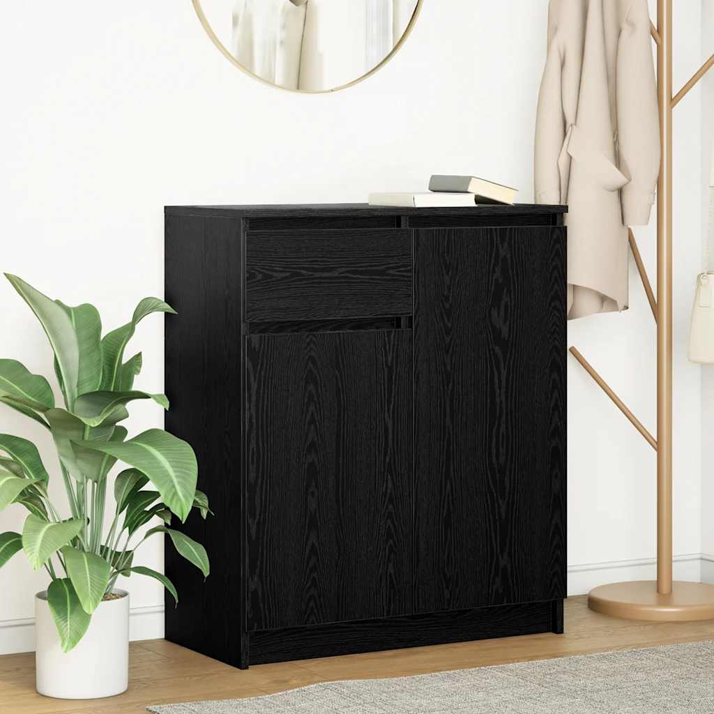 Sideboard With Drawer 71X35X84 Cm Engineered Wood