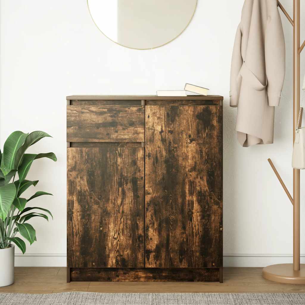 Sideboard With Drawer 71X35X84 Cm Engineered Wood