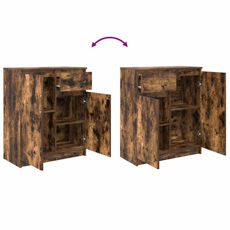 Sideboard With Drawer 71X35X84 Cm Engineered Wood