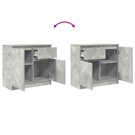 Sideboard With Drawer 71X35X65 Cm Engineered Wood